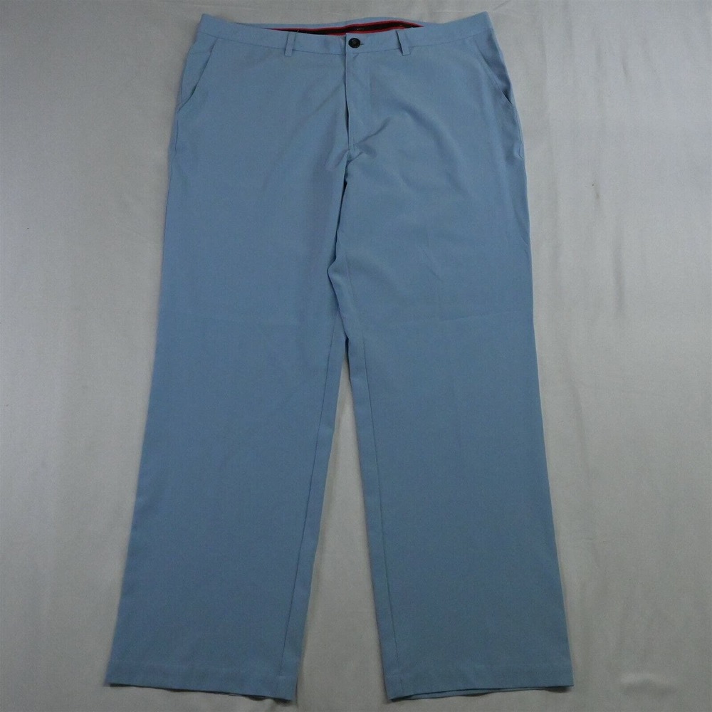 Short‎ Par 4 36 x 34 Light Blue Straight Leg Tech Golf Dress Pants